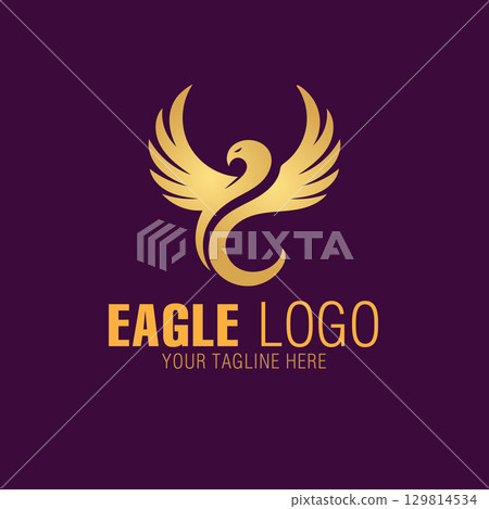 New And Unique Eagle Logo Design Template 129814534