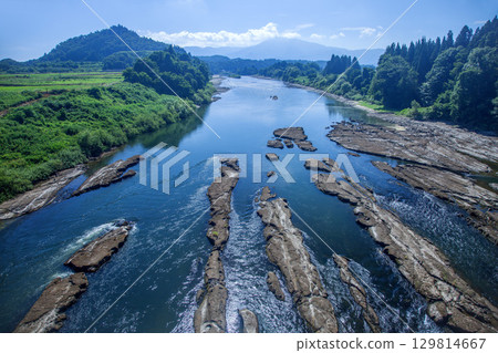 Three streams of the Mogami River Three streams of the Mogami River 129814667