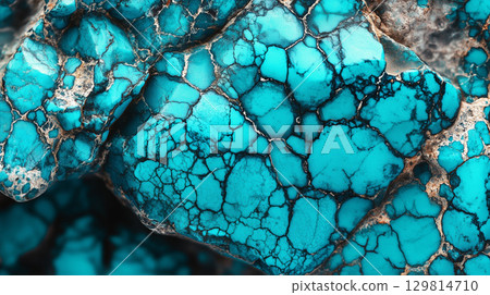 綠松石紋理 129814710