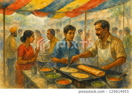 印度街頭美食電影｜城市典藏在地美食與人文情感互動場景 129814955