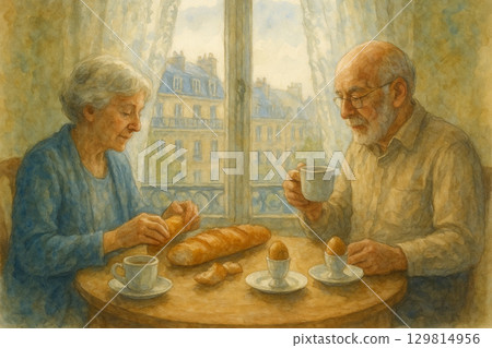 巴靈寶的早晚餐物語 | 銀髮夫婦和他們的夫妻Yu-chan一起享受電影和豐國麵套餐的早晚餐 129814956