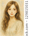 Antique young woman 129815031