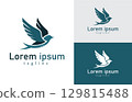 Elegant Bird Logo Template Perfect for Branding Minimalist Designs 129815488