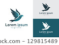 Elegant Bird Logo Template Perfect for Branding Minimalist Designs 129815489