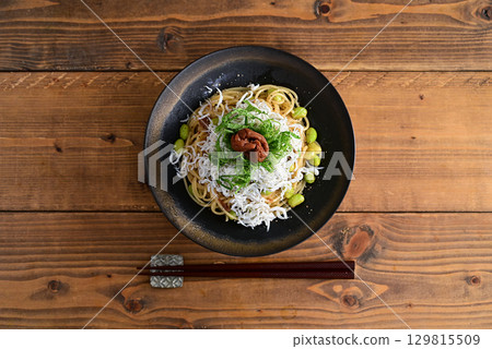 銀魚毛豆梅子義面 129815509