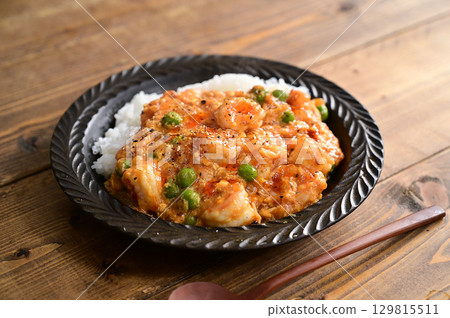 Shrimp chili bowl Shrimp chili bowl 129815511