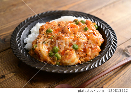 蝦辣椒碗 129815512