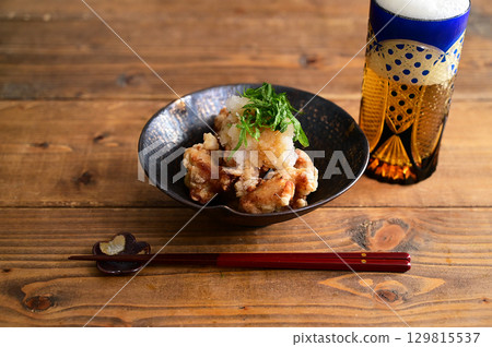 Deep-fried grated ponzu vinegar Deep-fried grated ponzu vinegar 129815537