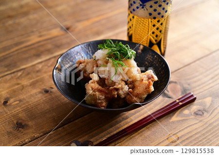 Deep-fried grated ponzu vinegar Deep-fried grated ponzu vinegar 129815538