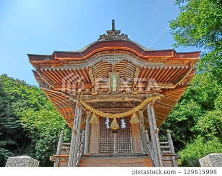 ``Nakayama Shrine'' in Ichinomiya, Tsuyama City, Okayama Prefecture: Sojin Shrine completed large-scale repair in June 2023 129815998