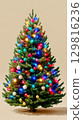 Colorful Christmas Tree 129816236