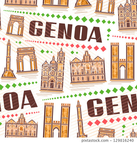 Vector Genoa Seamless Pattern Vector Genoa Seamless Pattern 129816240
