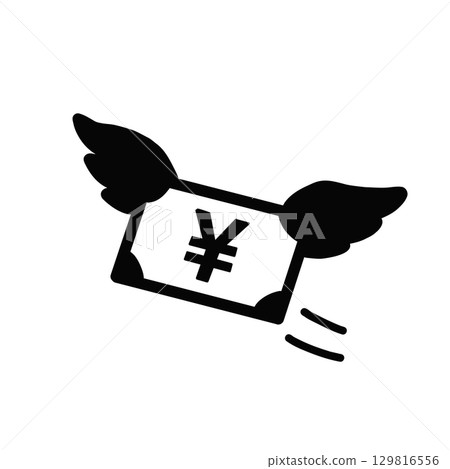Flying Money Icon 129816556