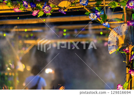 Mist for summer festivals in the heat Mist for summer festivals in the heat 129816694