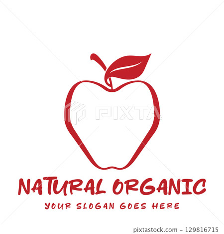 Iconic Apple Inspired Emblem Iconic Apple Inspired Emblem 129816715