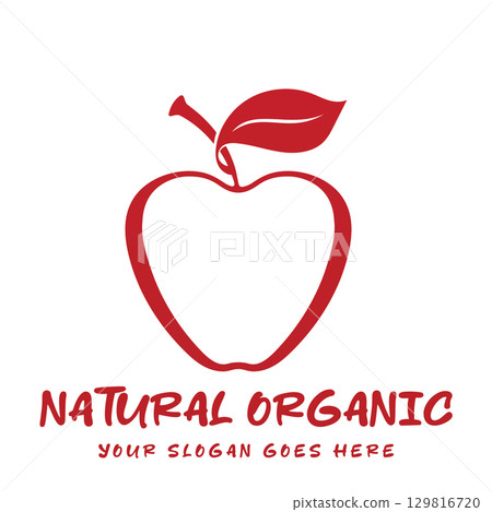 Iconic Apple Inspired Emblem 129816720