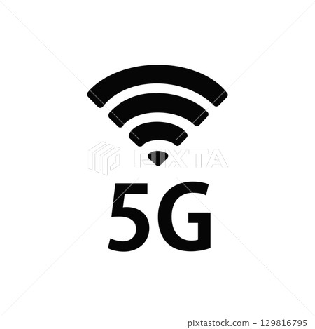 5G網路圖標 129816795