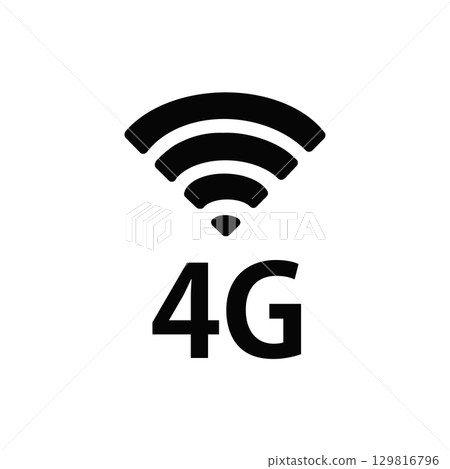 4G Network Icon 129816796