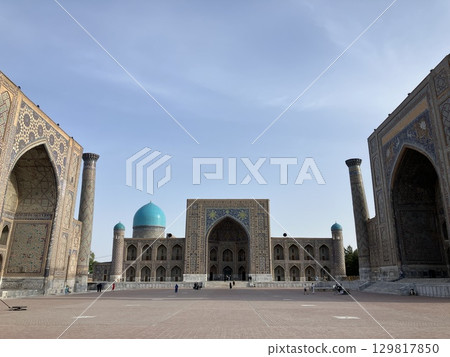 Uzbekistan Samarkand's Registan Square 129817850