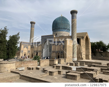 Aksaray Mausoleum in Samarkand, Uzbekistan Aksaray Mausoleum in Samarkand, Uzbekistan 129817973