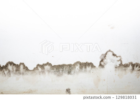 Flooding rainwater or floor heating systems, causing damage, peeling paint and mildew. Flooding rainwater or floor heating systems, causing damage, peeling paint and mildew. 129818031