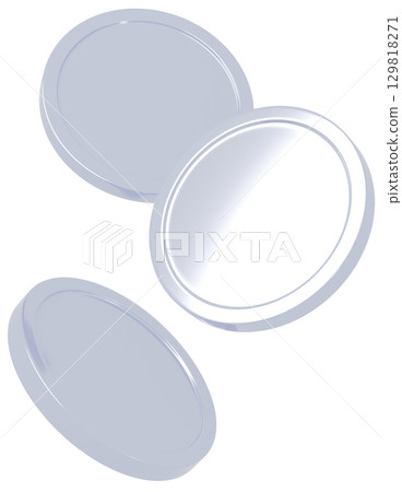 3D Coin Silver 129818271