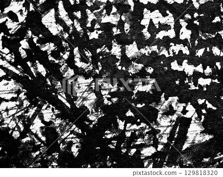 Textured black and white abstract art showcasing intricate patterns and layered designs with striking contrasts 129818320