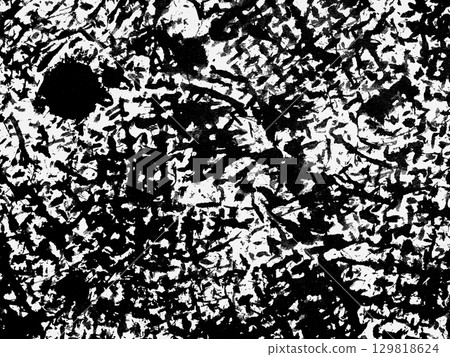Intricate black and white abstract pattern resembling natural textures and movements in a chaotic yet harmonious design Intricate black and white abstract pattern resembling natural textures and movements in a chaotic yet harmonious design 129818624