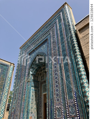 Shahi Zinda Mausoleum in Samarkand, Uzbekistan 129818644
