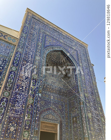 Shahi Zinda Mausoleum in Samarkand, Uzbekistan Shahi Zinda Mausoleum in Samarkand, Uzbekistan 129818646