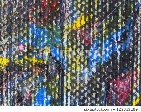 Vibrant abstract artwork showcasing bold colors and intricate textures in a dynamic composition Vibrant abstract artwork showcasing bold colors and intricate textures in a dynamic composition 129819189
