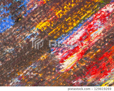 Vibrant abstract artwork showcasing a mixture of colors and textures in a dynamic arrangement Vibrant abstract artwork showcasing a mixture of colors and textures in a dynamic arrangement 129819269