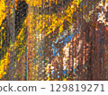Vibrant exploration of abstract textures with rich colors on a canvas creating depth and emotion 129819271