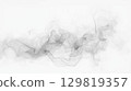 Elegant black smoke forms delicate patterns against a plain background, conveying a feeling of fluidity and abstract beauty in a serene atmosphere 129819357