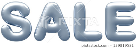 3D Image_Balloon_SALE_Silver 129819581