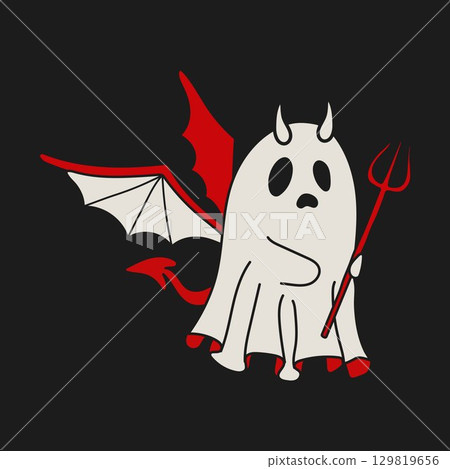 ghost, halloween, character 129819656