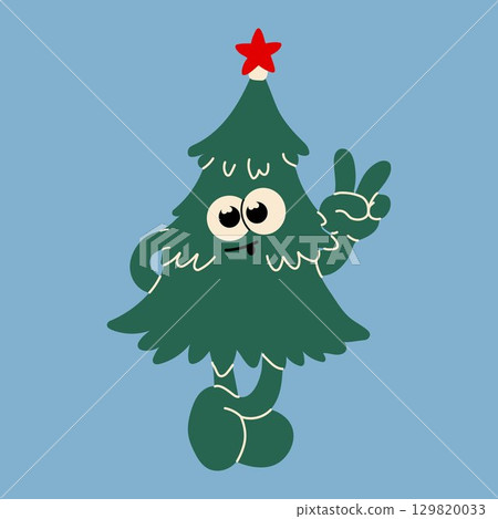 christmas, tree, character 129820033