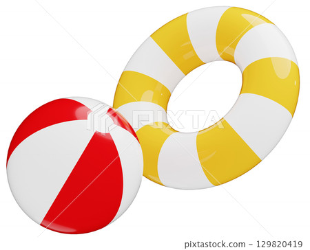 3D_inflatable_beach ball 3D_inflatable_beach ball 129820419