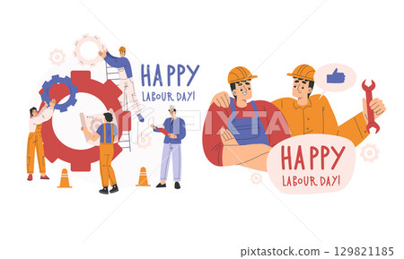 Celebrating Happy Workers Day while emphasizing the importance of teamwork and the tools we use Celebrating Happy Workers Day while emphasizing the importance of teamwork and the tools we use 129821185