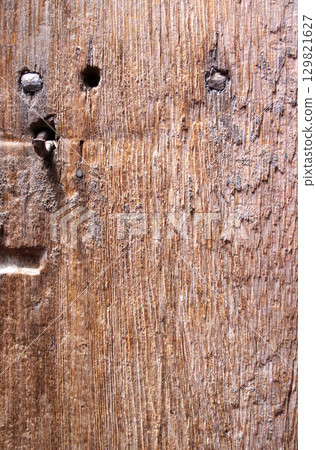 Close-up of Wooden Door background texture 129821627