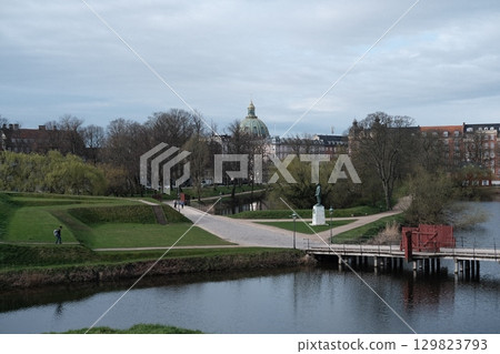 View of the city from Kastellet Fortress 129823793