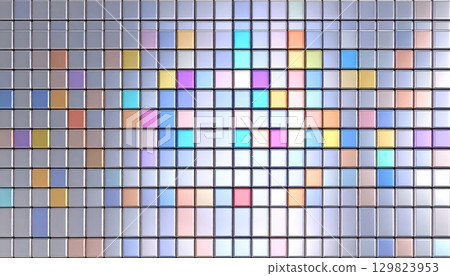 AI Image: Colorful glitter tile background material AI Image: Colorful glitter tile background material 129823953