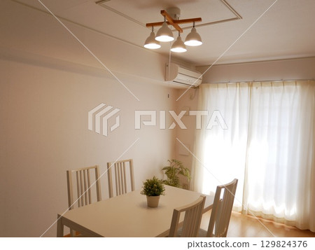 White Ceiling Light 129824376