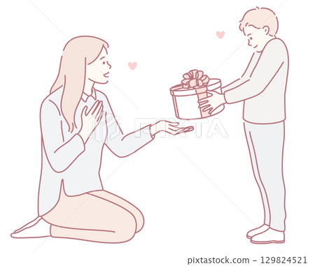 A Heartfelt Gift Exchange and Interaction Between a Loving Child and Their Parent 129824521