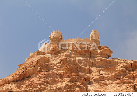 Ancient Fortress on Rocky Hill in Al Jouf, Saudi Arabia Ancient Fortress on Rocky Hill in Al Jouf, Saudi Arabia 129825494