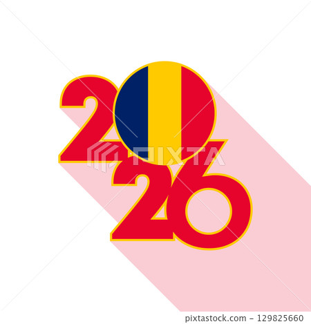 2026 Long Shadow Banner with Chad Flag Inside. 2026 Long Shadow Banner with Chad Flag Inside. 129825660