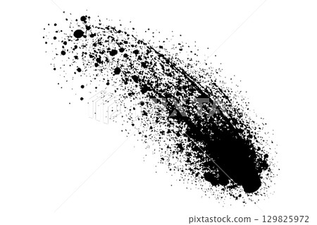 Abstract dirty brush stroke shape design 129825972