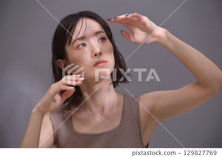 美女圖片:年輕女子肖像 美女圖片:年輕女子肖像 129827769