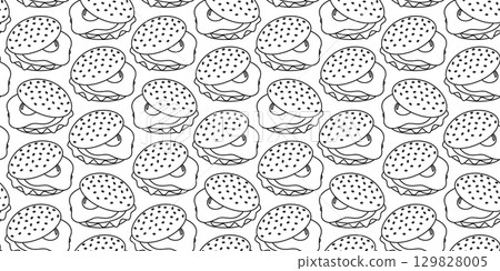 Outline Fried Egg and sesame bun Egg Burger Seamless Pattern Banner Format. Egg Day Minimal Backdrop Outline Fried Egg and sesame bun Egg Burger Seamless Pattern Banner Format. Egg Day Minimal Backdrop 129828005