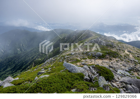 Mt. Kisokoma in summer Mt. Kisokoma in summer 129829366